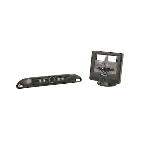 A & I Products CabCAM Wired 3.5" Digital Color Video System w/ License Plate Mount Camera 9" x6" x4" A-CC35M1C